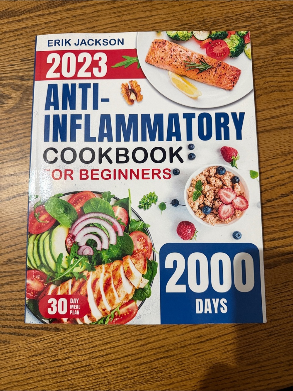 2023 Anti-Inflammatory Cookbook for Beginners - White/Blue Cover